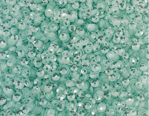 №318 Паєтки у формі чаші, Індія, Fair Aqua, 3 мм