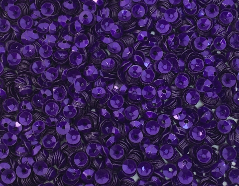№4777 Паєтки у формі чаші, Індія, Indigo, 5 мм