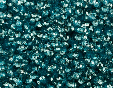 №49 Паєтки у формі чаші, Індія, Blue, 4 мм