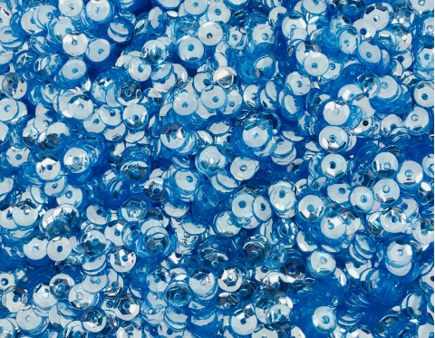 №5912 Паєтки фігурні, Індія, Blue, 5 мм