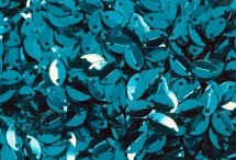 №4950 Паєтки у формі листка, Індія, Blue, 6*9 мм