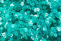 №1001 Паєтки, Індія, Teal Blue, 3 мм