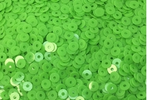 №372 Паєтки, Індія, Neon Finish Electric Green, 3 мм