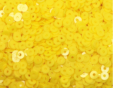 №374 Паєтки, Індія, Neon Finish Yellow, 3 мм