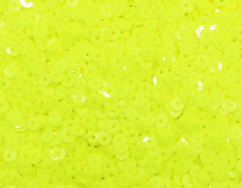 №377 Паєтки, Індія, Neon Finish Sunny Lime, 4 мм