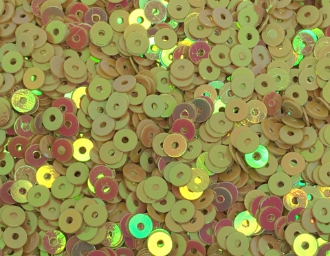 №388 Паєтки, Індія, Jasmine Gold Rainbow finish, 3 мм