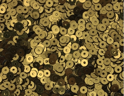 №389 Паєтки, Індія, Antique Gold, 2,5 мм