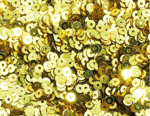 №828 Паєтки, Індія, Dark Gold, 3 мм