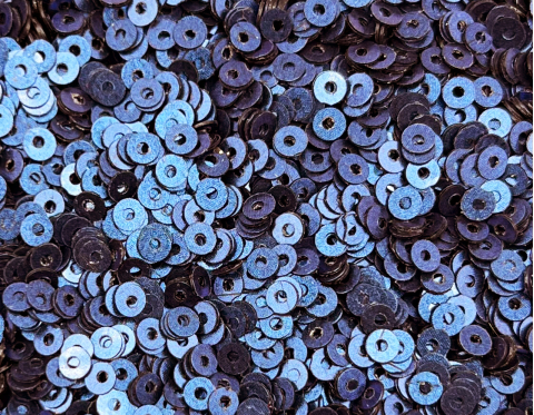 №854 Паєтки, Індія, Insignia Blue, 3 мм
