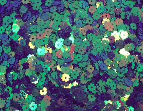 №4311 Паєтки-квіточки, Індія, Green, 5 мм