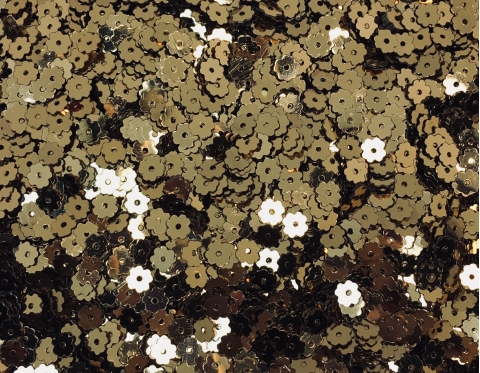№4342 Паєтки-квіточки, Індія, Antique Gold, 5 мм