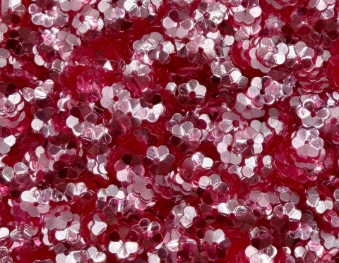 №5112 Паєтки-квіточки, Індія, Pink, 6 мм
