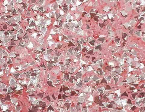 №5127 Паєтки-квіточки, Індія, Baby Pink, 10 мм