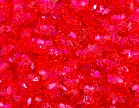 №5147 Паєтки-квіточки, Індія, Pink, 10 мм