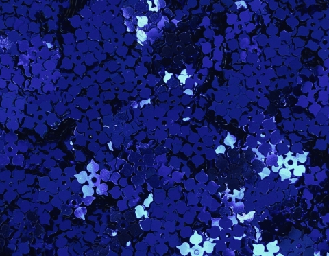 №7122 Паєтки-квіточки, Індія, Royal Blue, 8 мм