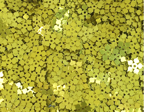 №7126 Паєтки-квіточки, Індія, Chartreuse Yellow, 8 мм