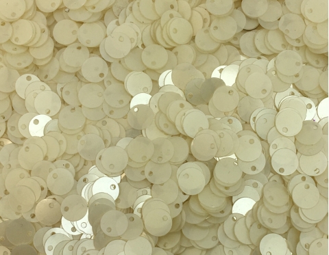 №5296 Паєтки зі зміщеною серединкою, Індія, Cream, 6 мм