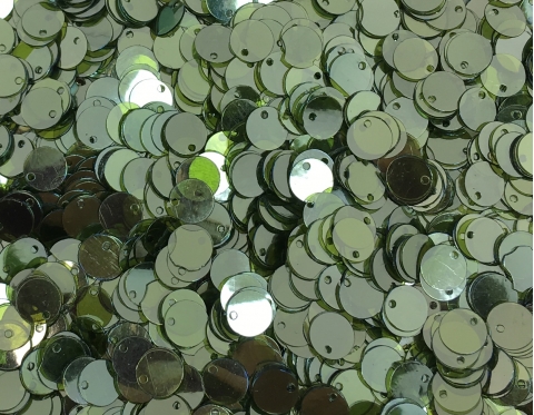 №5301 Паєтки зі зміщеною серединкою, Індія, Transparent Fern Green, 6 мм