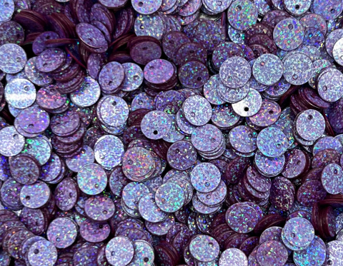 №92 Паєтки зі зміщеною серединкою, Індія, Purple, 6 мм