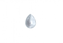 Кришталева крапля, crystal powder grey, 18*13 мм