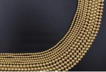 Кришталеві перли, gold, 5 мм