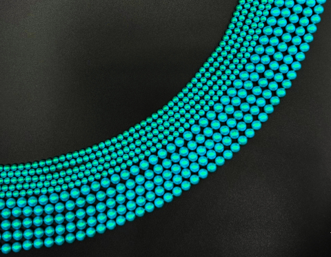 Кришталеві перли, iridescent dark turquoise, 3 мм
