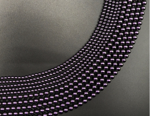 Кришталеві перли, iridescent purple, 3 мм