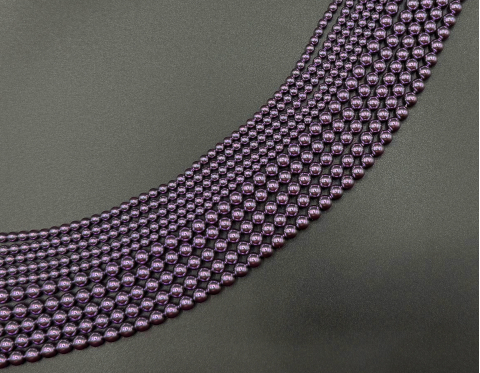 Кришталеві перли, light amethyst, 3 мм