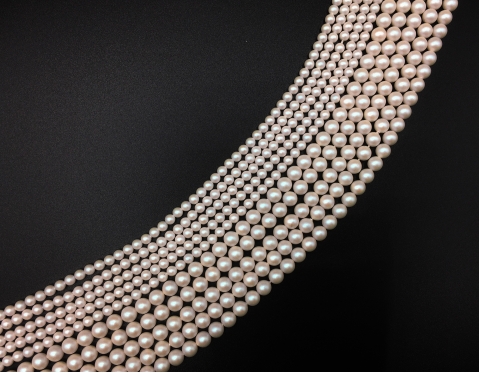 Кришталеві перли, pearlescent white, 3 мм