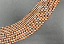 Кришталеві перли, rose gold, 3 мм