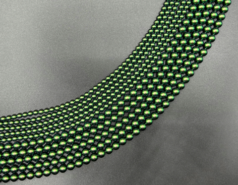 Кришталеві перли, scarabaeus green, 4 мм