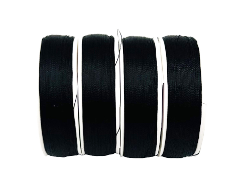 Нитка для бісеру, Spark Beads, діаметр 0,1 мм, чорна, 200 м